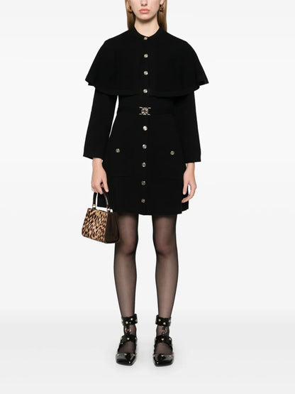 2-In-1 Knitted Cape Dress