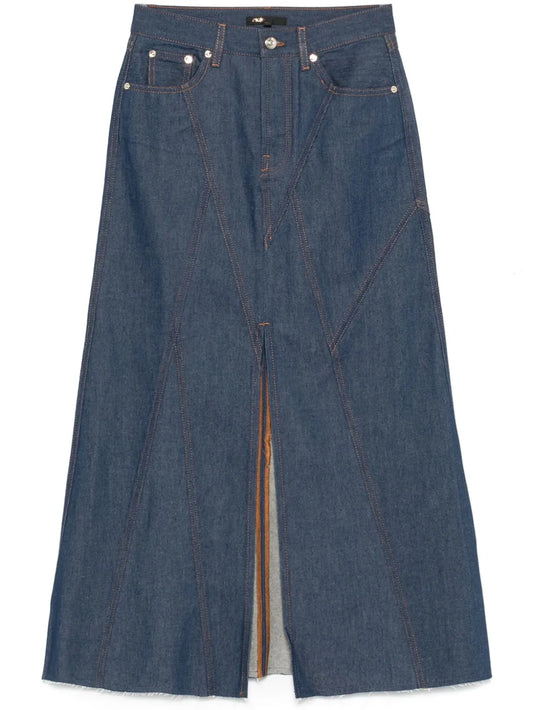 Denim Midi Skirt