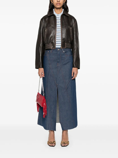 Denim Midi Skirt