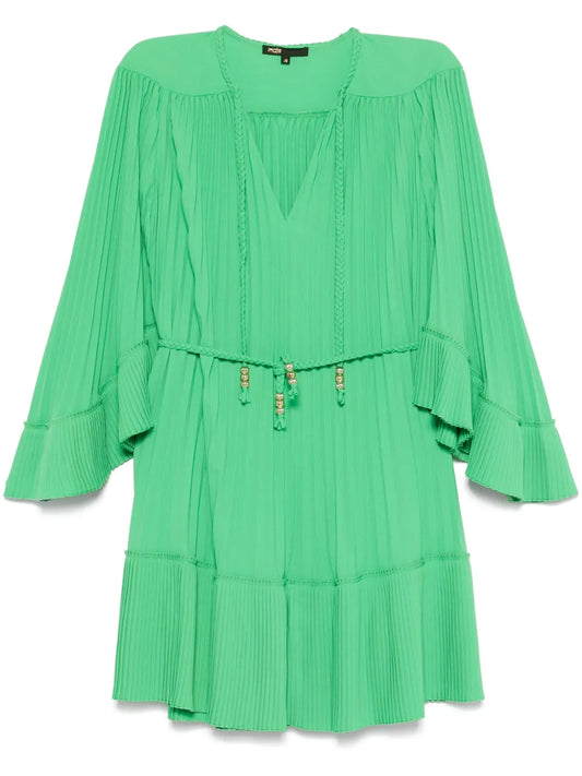 Plissé Mini Dress