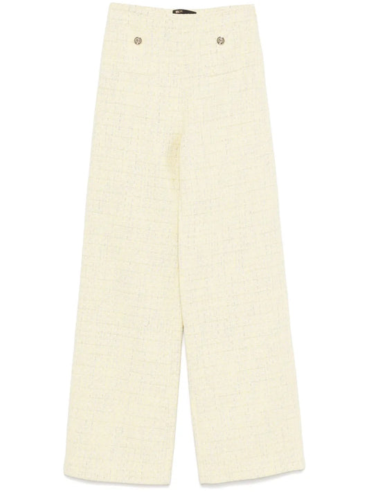 Tweed Straight-Leg Trousers