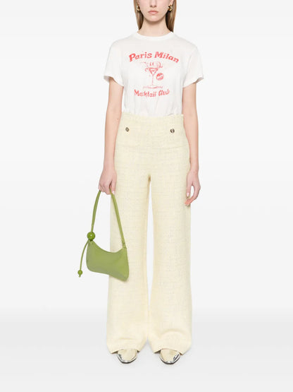 Tweed Straight-Leg Trousers