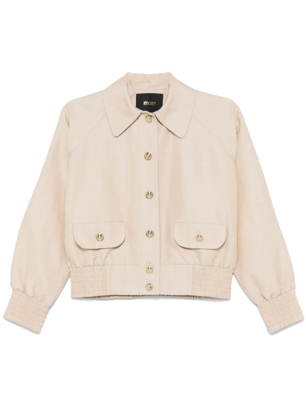 Raglan-Sleeve Bomber Jacket