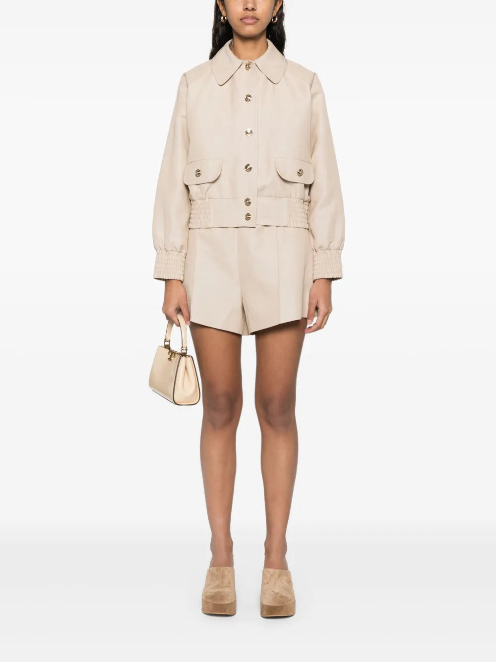 Raglan-Sleeve Bomber Jacket