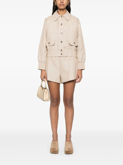Raglan-Sleeve Bomber Jacket