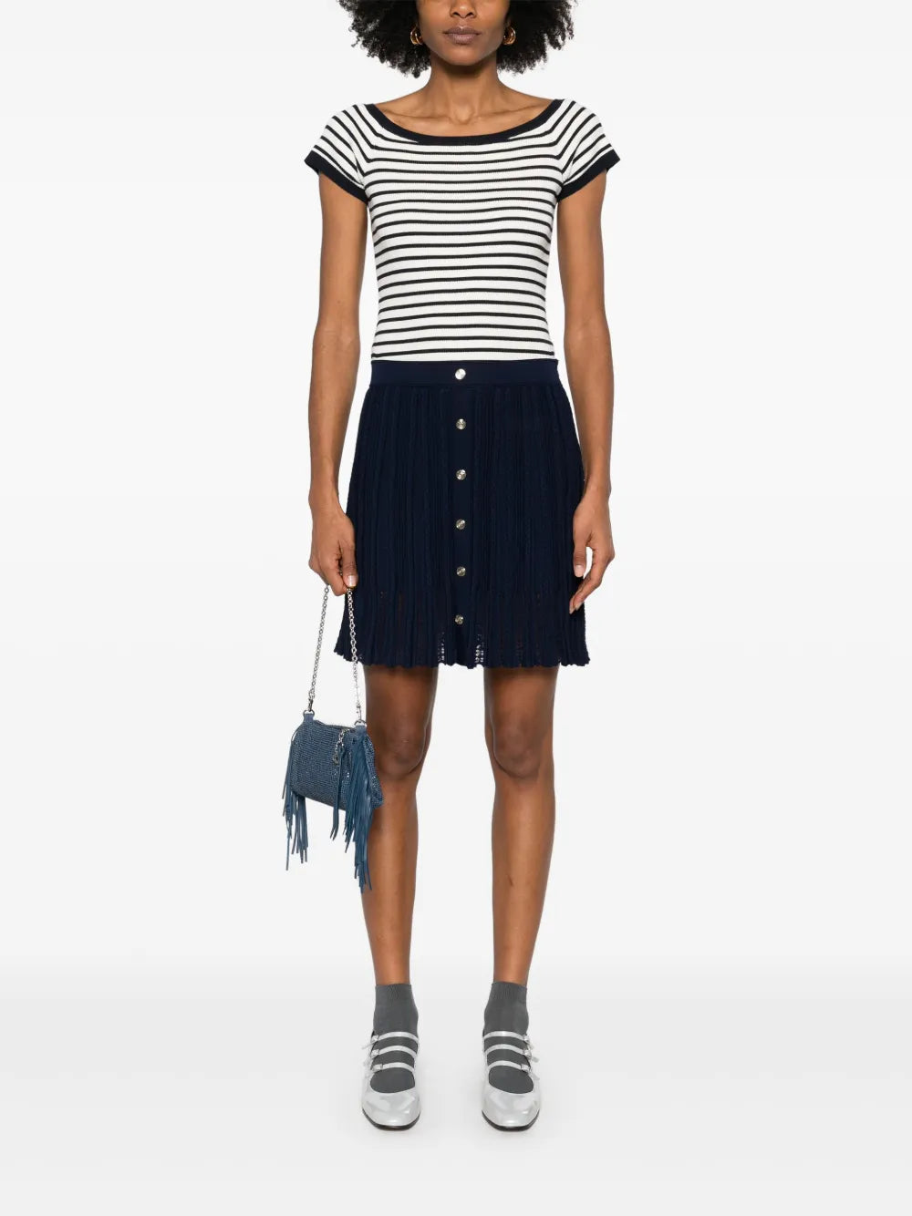 Cable-Knit Mini Skirt