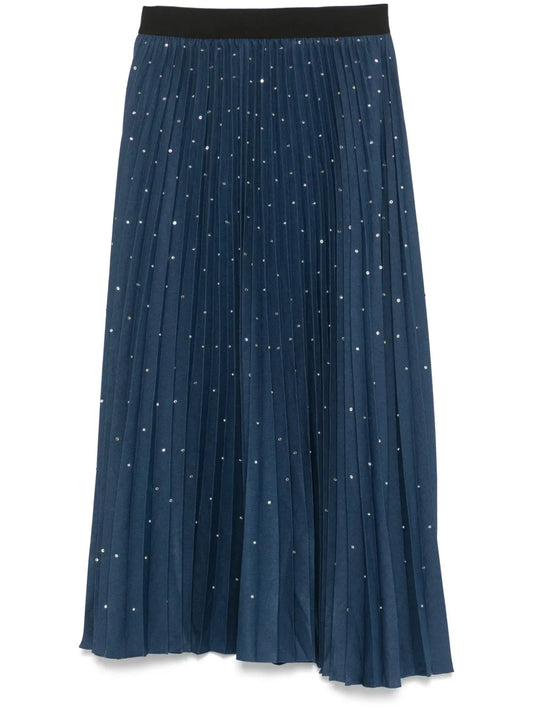 Crystal-Embellished Midi Skirt