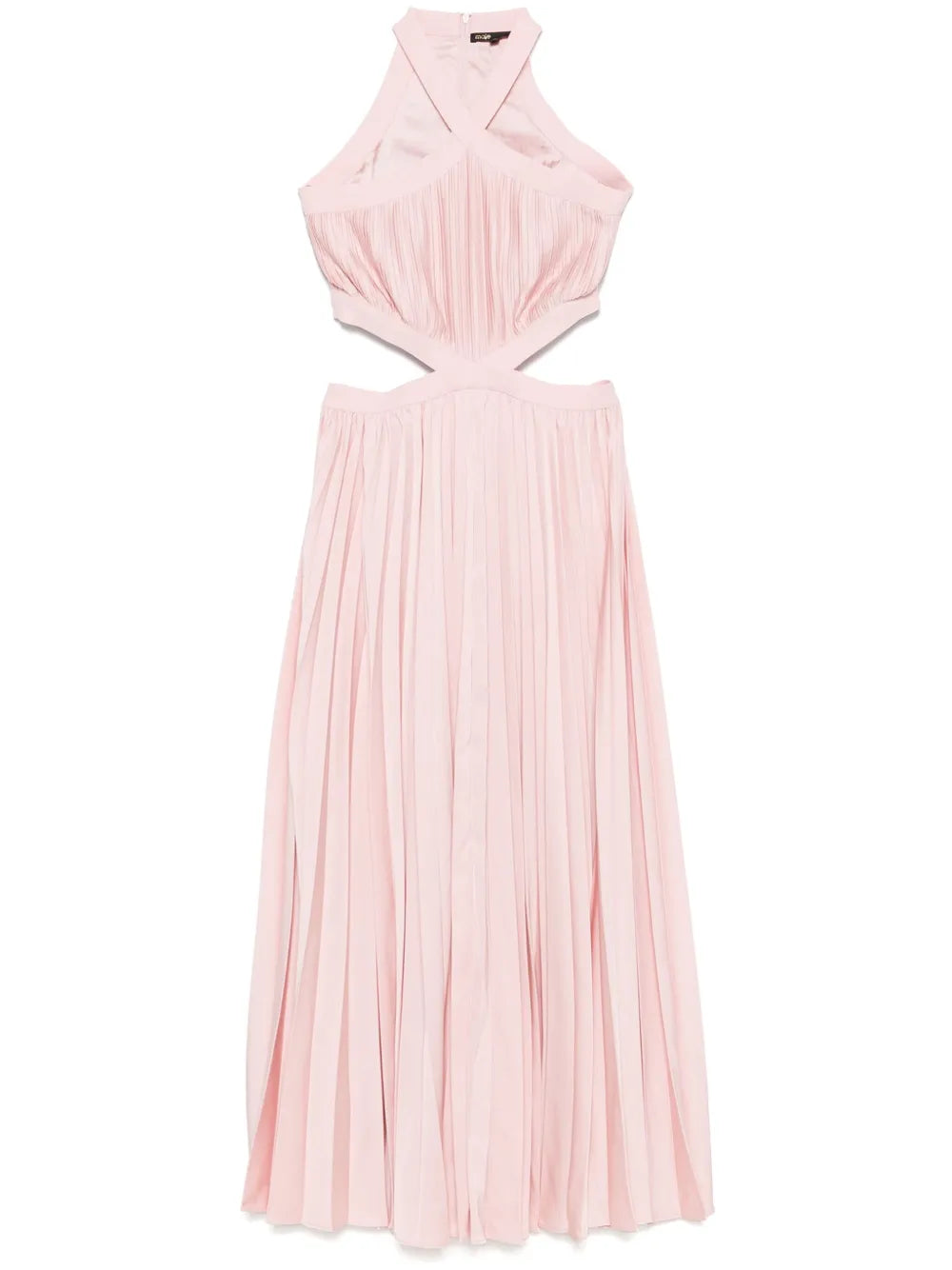 Plissé-Effect Maxi Skirt