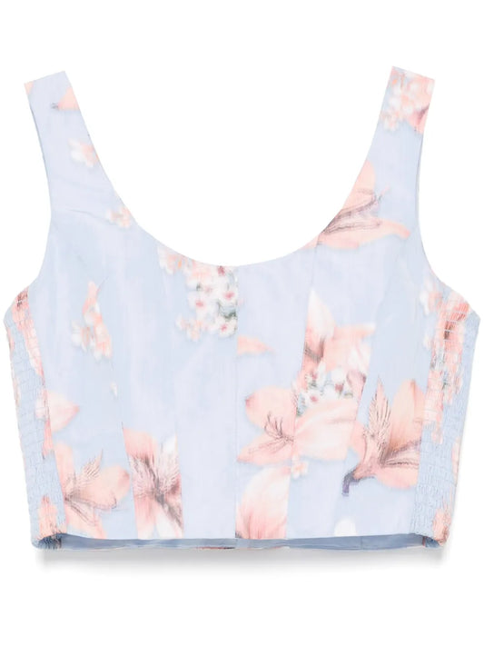 Floral-Pint Top