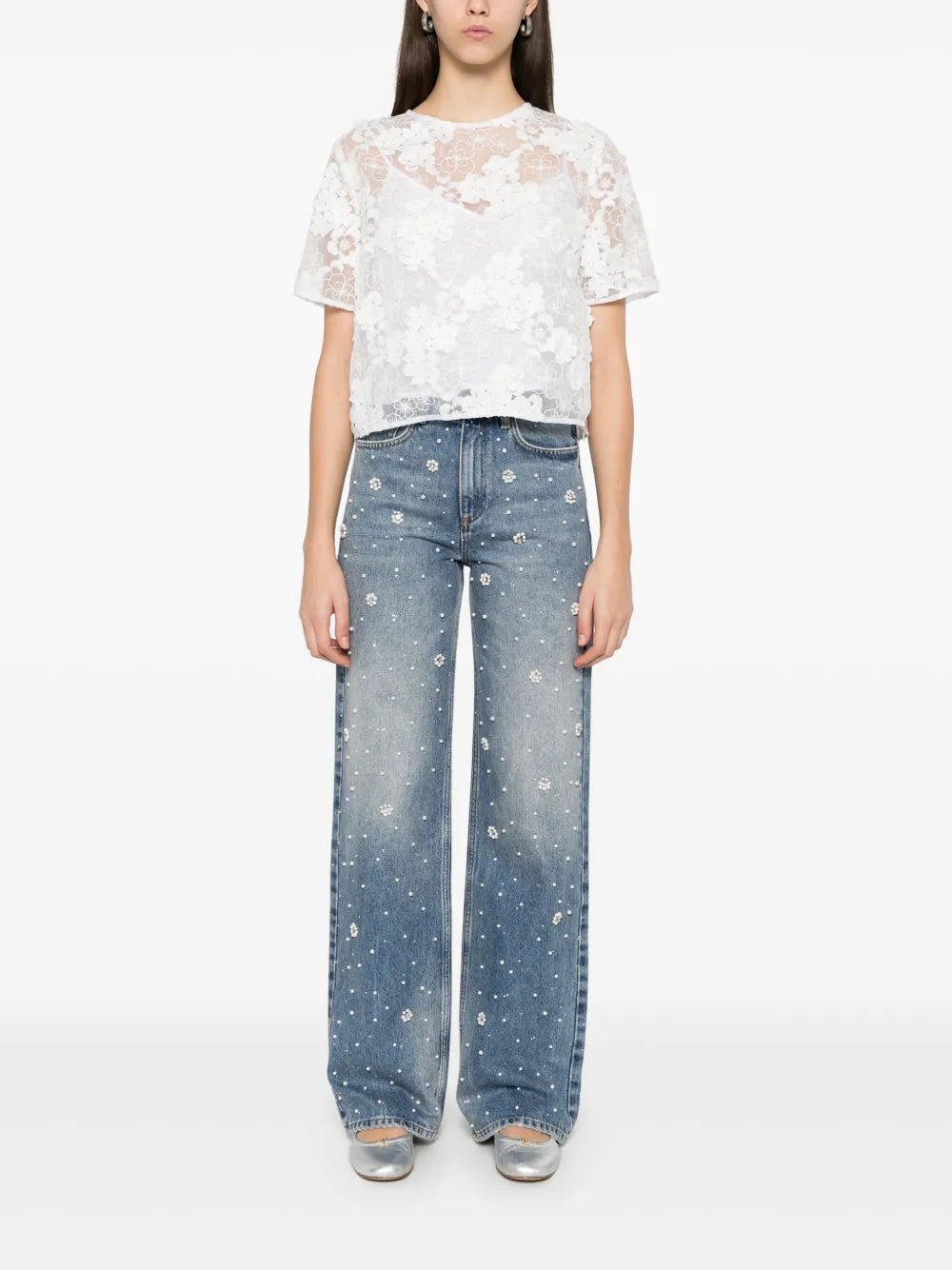 Floral-Lace T-Shirt
