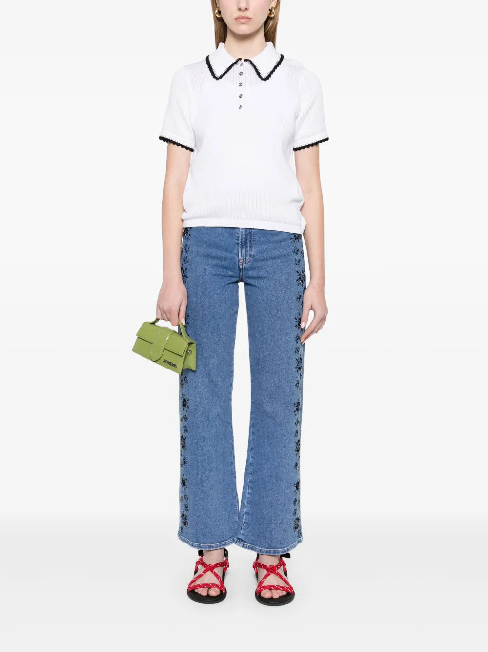 Knitted Polo Top