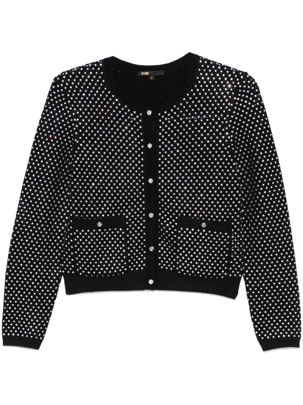 Sequined Cropped Cardigan