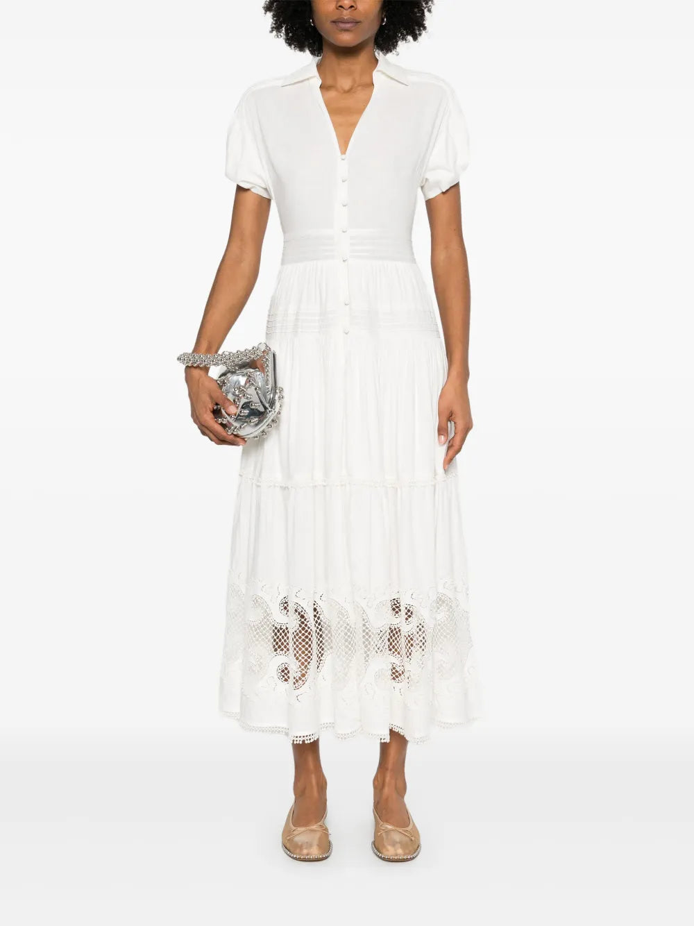 Guipure-Lace Maxi Dress
