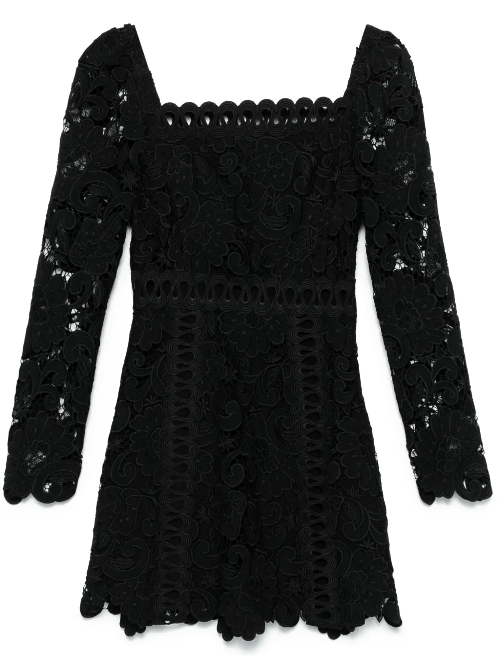 Floral-Motif Mini Dress