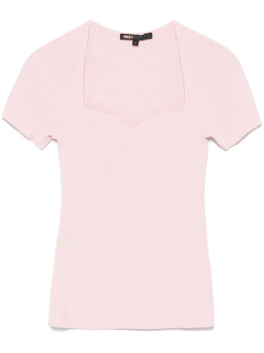 Ribbed-Knit Top