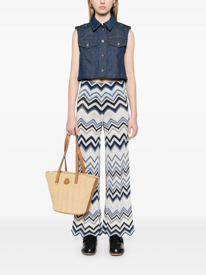 Denim Cropped Gilet
