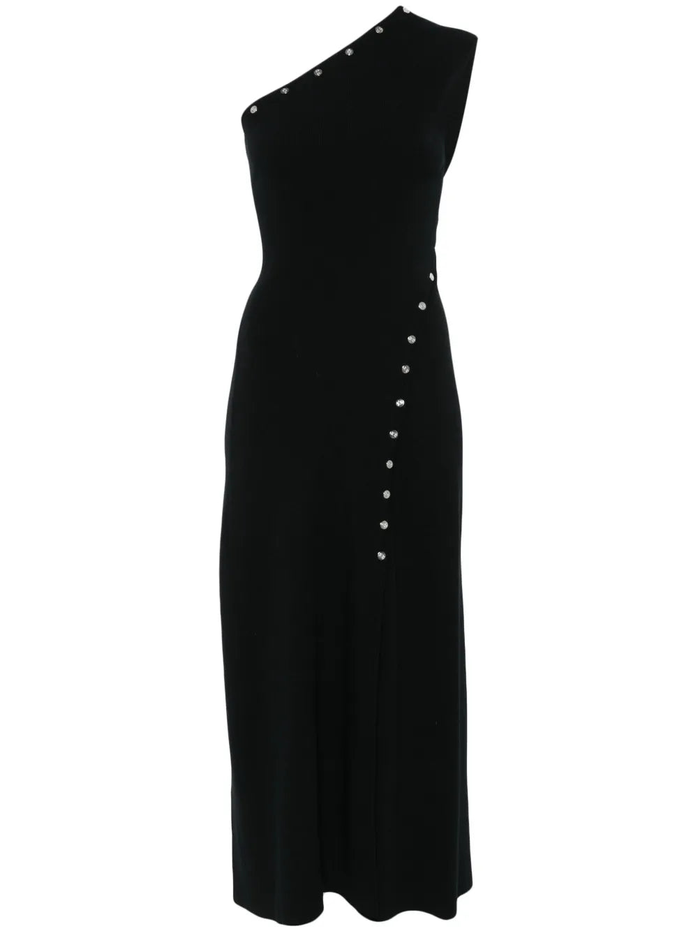 Asymmetric Knitted Maxi Dress