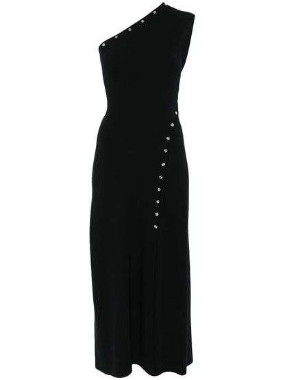 Asymmetric Knitted Maxi Dress