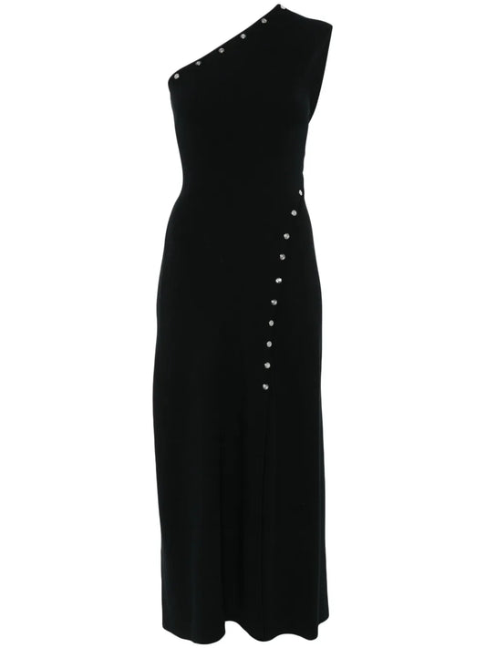 Asymmetric Knitted Maxi Dress