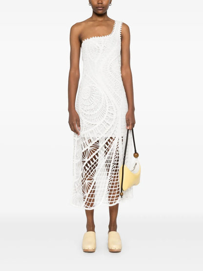 One-Shoulder Midi Dress