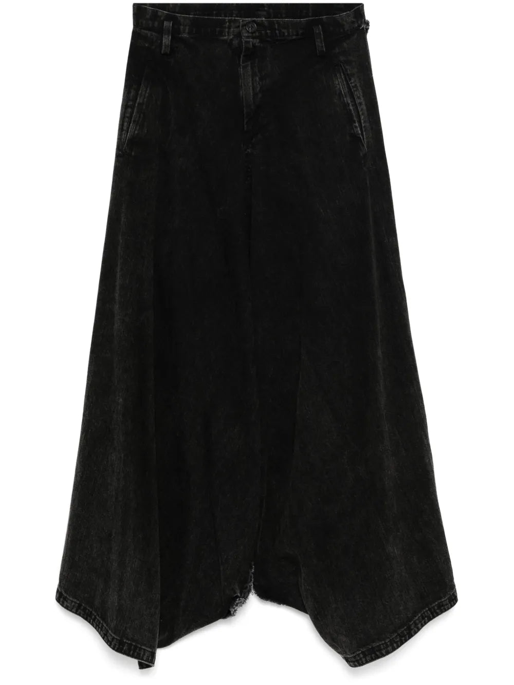 Asymmetric Wide-Leg Jeans