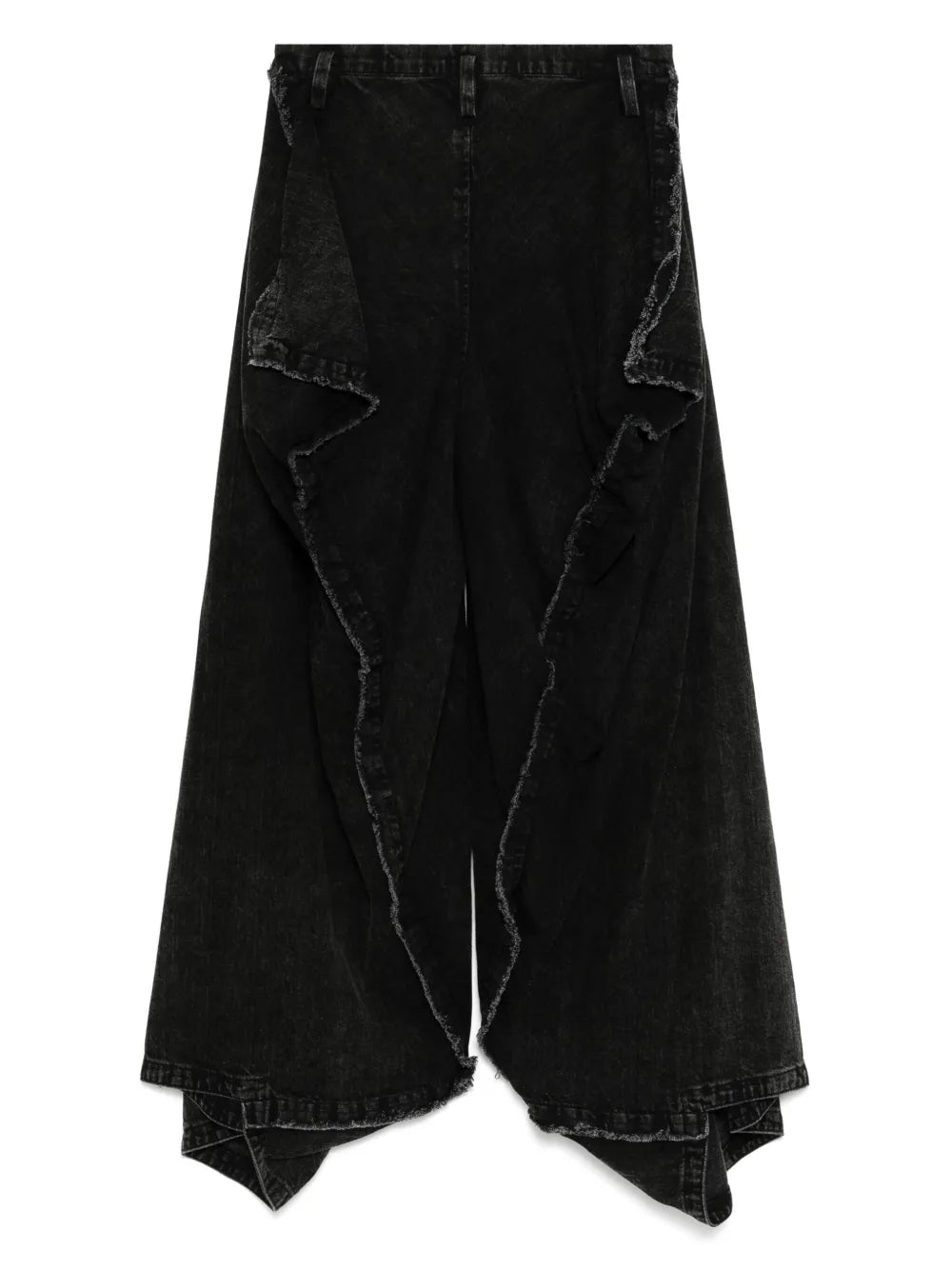 Asymmetric Wide-Leg Jeans