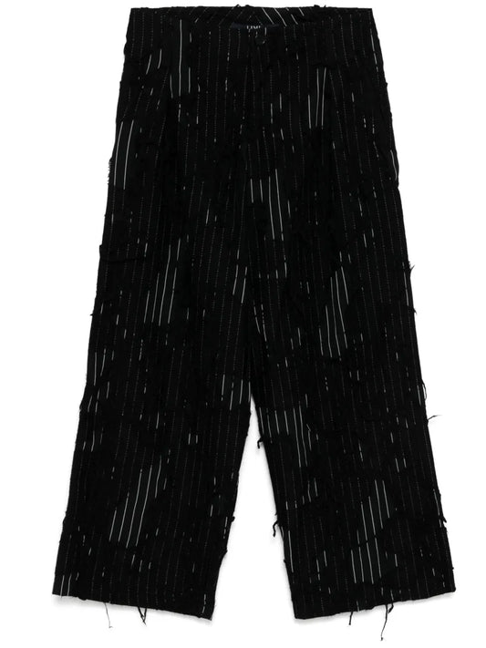 Distressed Straight Trousers