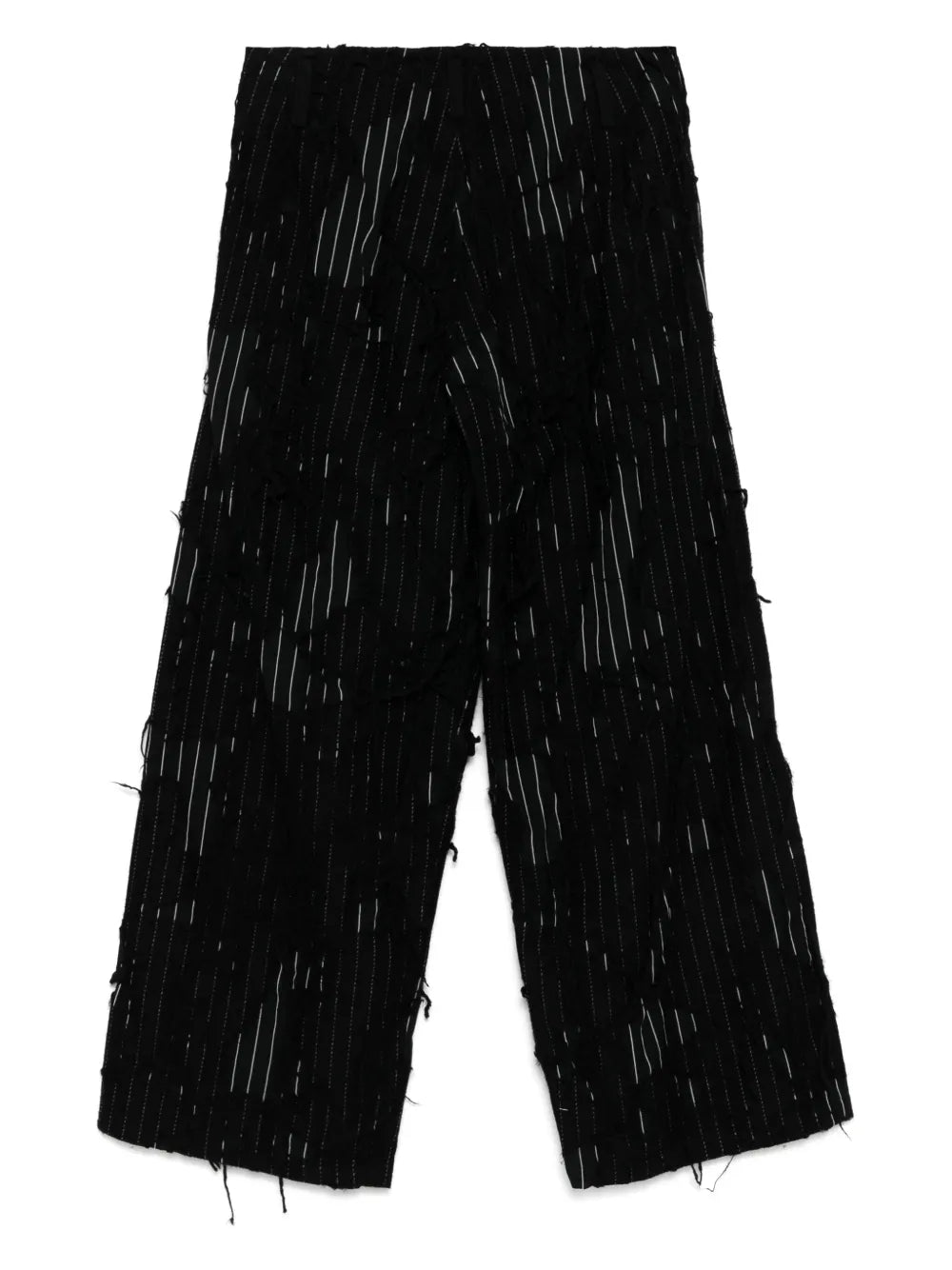 Distressed Straight Trousers