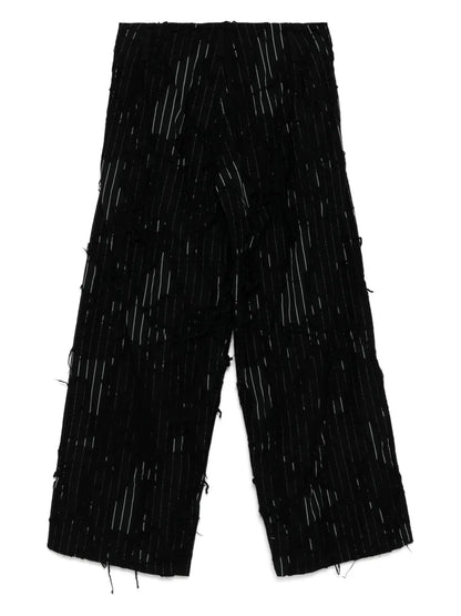 Distressed Straight Trousers