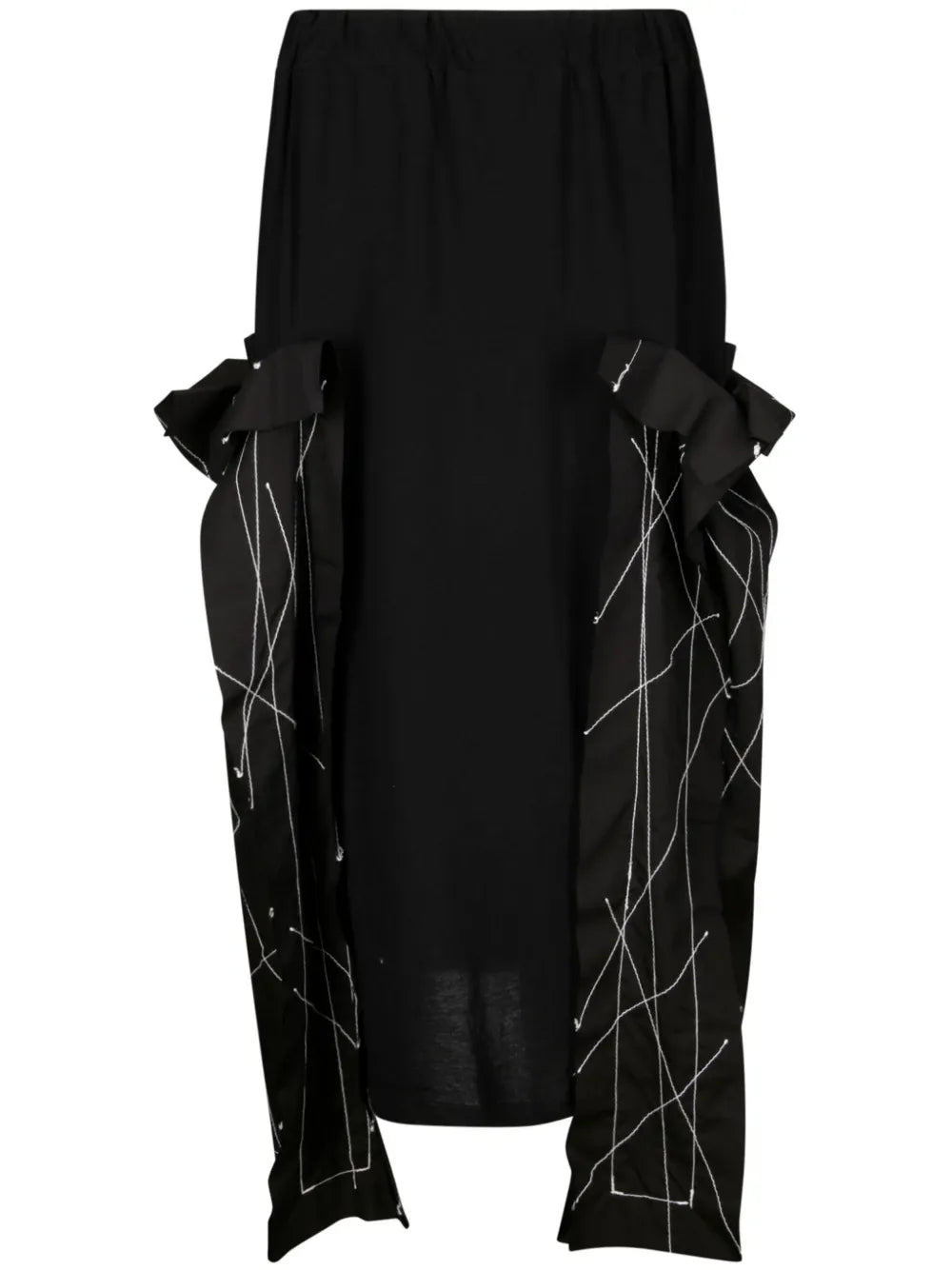 Embroidered Midi Skirt