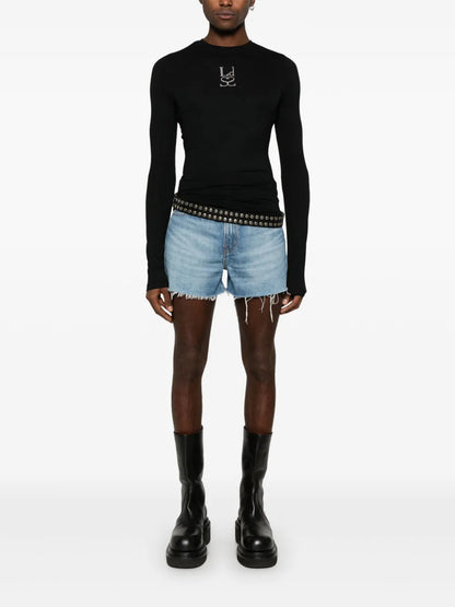 Long-Sleeve Stud T-Shirt