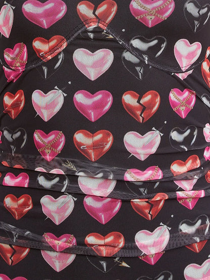 Heartbreaker Ruched Mini Dress