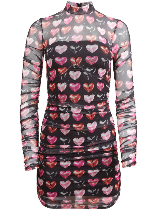Heartbreaker Ruched Mini Dress