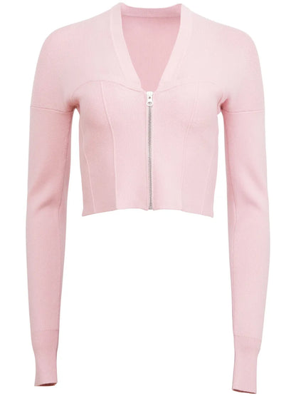 Bustier-Style Knitted Cardigan