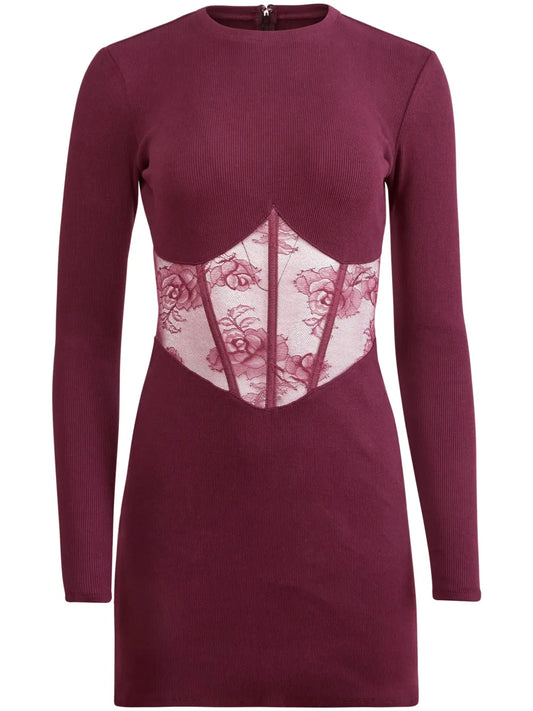 Bouquet Lace Boned Dress