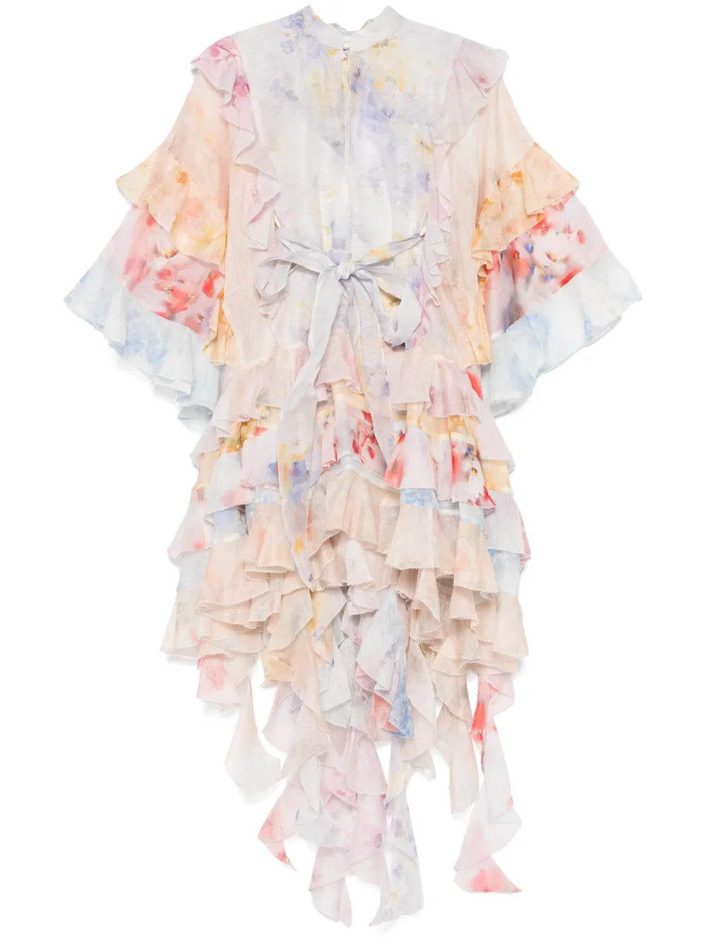 Crush Spliced Ruffle Mini Dress