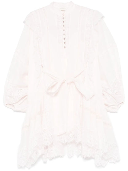 Crush Lace Billow Mini Dress