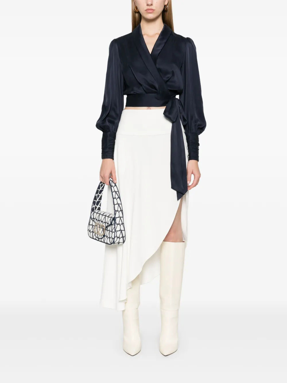 Silk Wrap Top