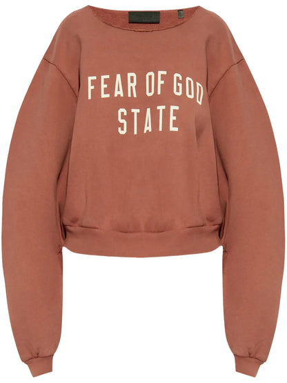 Logo-Print Cotton-Fleece Sweatshirt