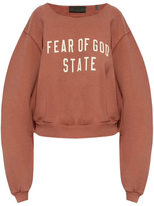 Logo-Print Cotton-Fleece Sweatshirt