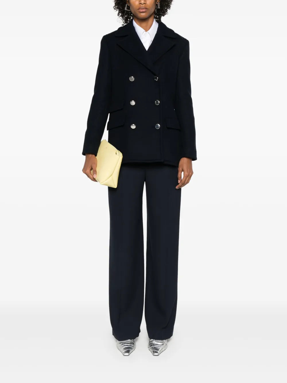 Felted-Finish Peacoat