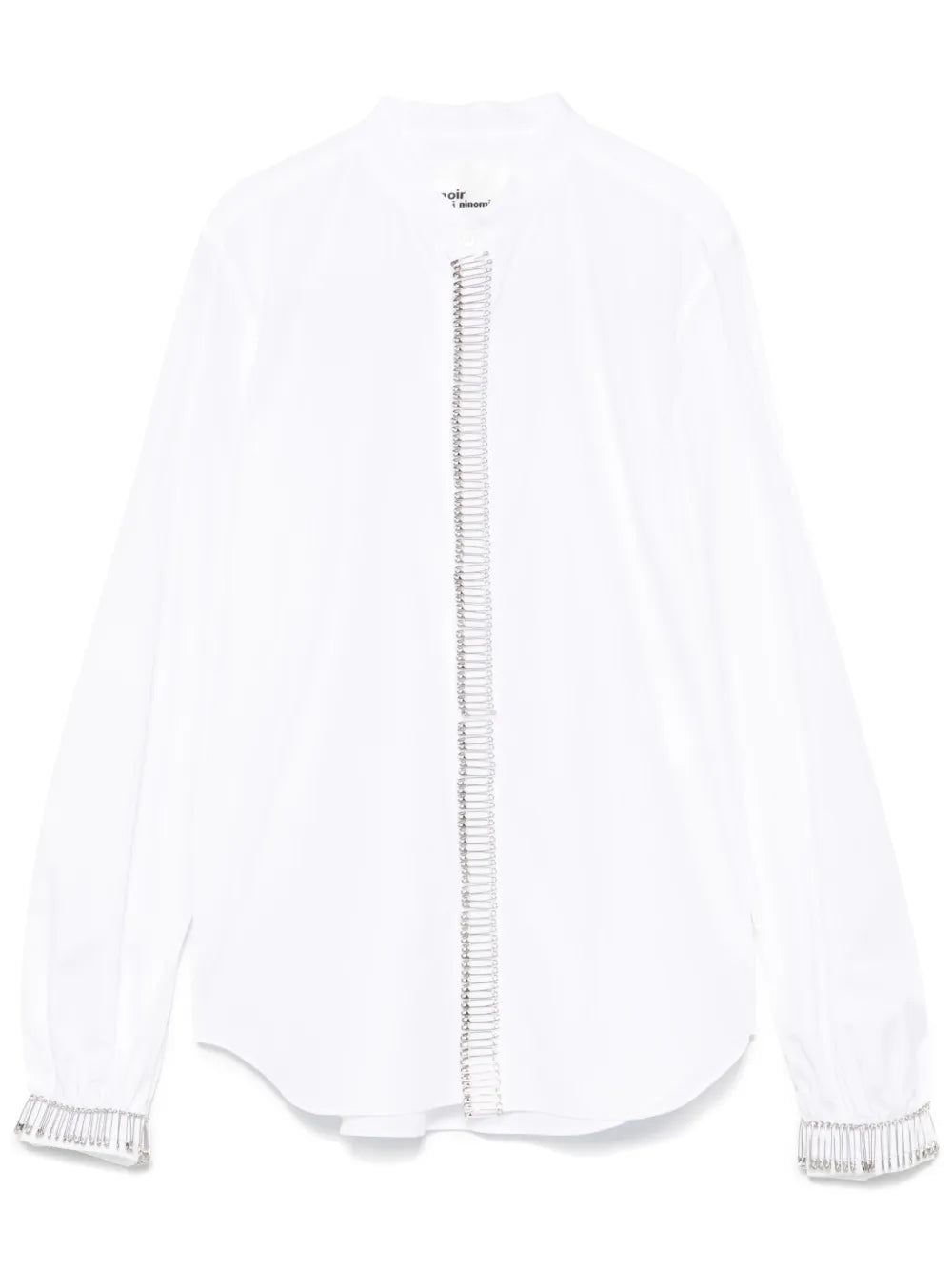 Safety-Pin Embellished Shirt