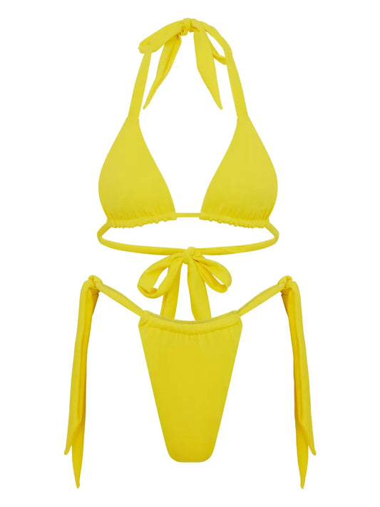 Side Tie-Fastening Bikini Bottoms