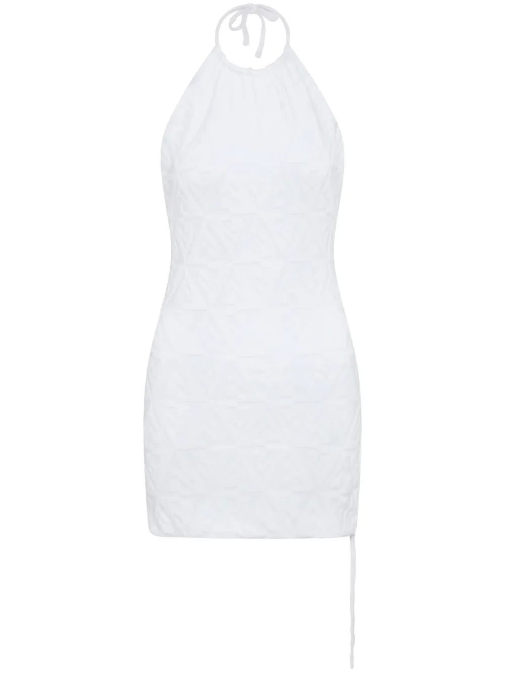 Shark-Jacquard Mini Dress
