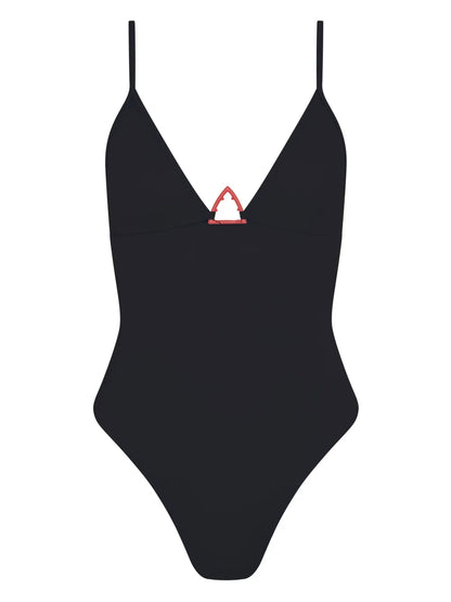 Shark-Logo Swimsuit