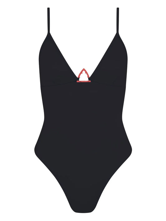 Shark-Logo Swimsuit