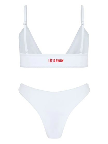 White Shark-Logo Bikini Top