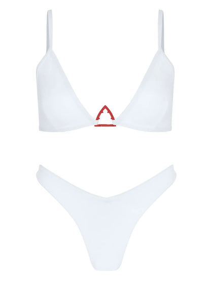 White Shark-Logo Bikini Top