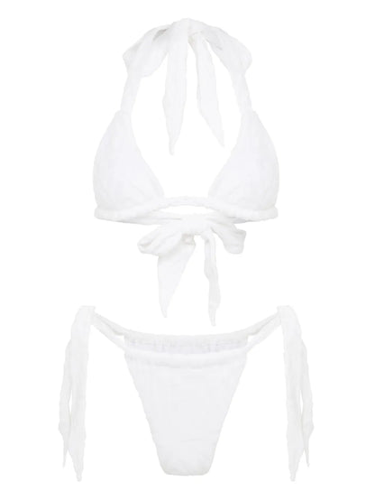 Towelling Triangle Bikini Top
