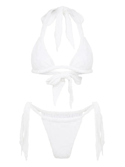 Towelling Triangle Bikini Top